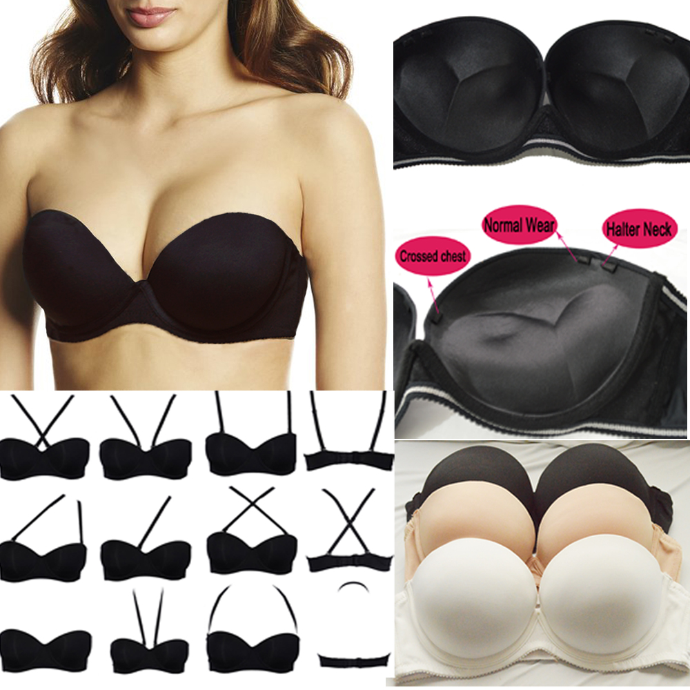 Convertible Bra Multiway - แต่งงานเซ็กซี่ Multiway ชุดชั้นในเพิ่ม2ถ้วย Supper เบาะ Push