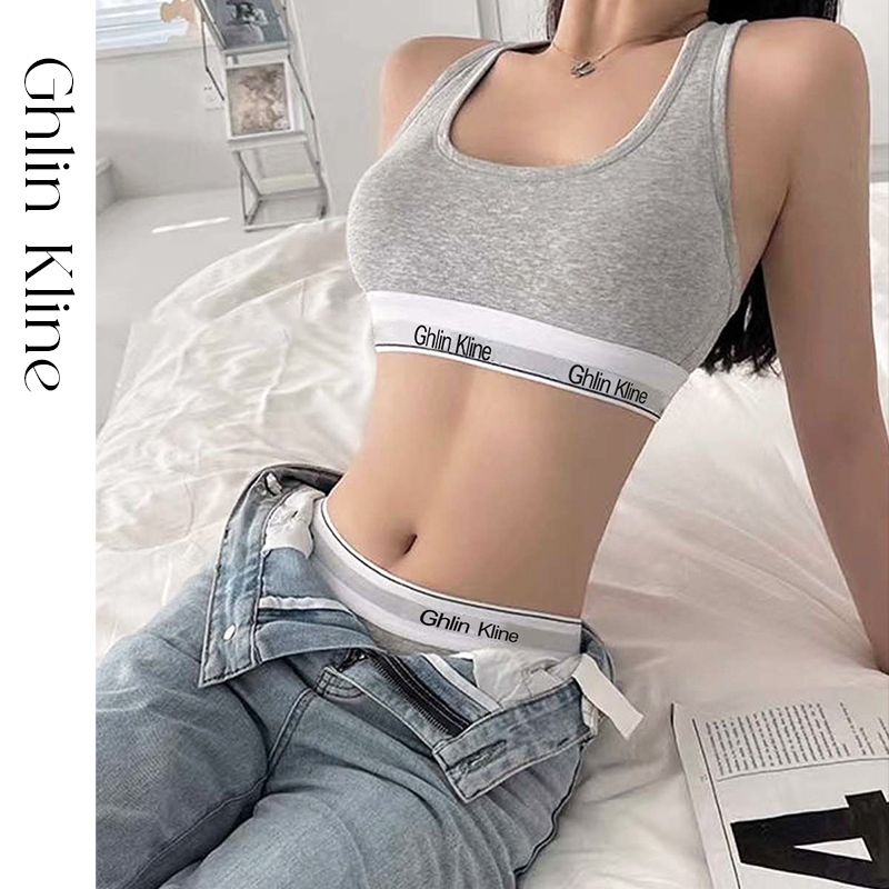 แฟชั่นผู้หญิงผ้าฝ้ายกีฬาเสื้อก - Cotton Bra Everyday บทวิจารณ์และราคา