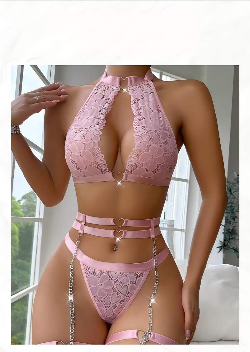 ชุดชั้นในเซ็กซี่แบบดันทรง พร้อ - Lace Bralette Set บทวิจารณ์และราคา