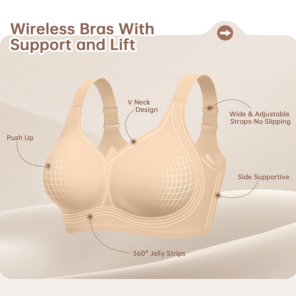 บราดันทรงแบบเจลลี่ ไซส์ใหญ่ ไร - T Shirt Bra Seamless บทวิจารณ์และราคา