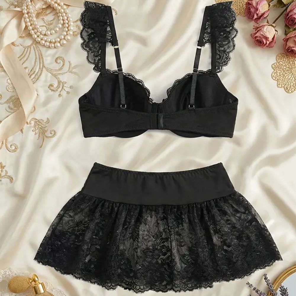 ชุดนอนเซ็กซี่แบบเปิดไหล่ ดีไซน - Sheer Bra Lace บทวิจารณ์และราคา