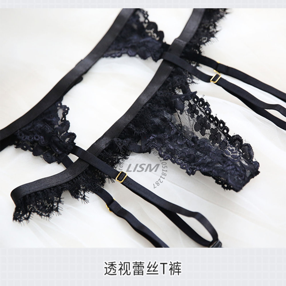 LISM ชุดชั้นในลูกไม้สีดำสำหรับ - Lace Bralette Set บทวิจารณ์และราคา